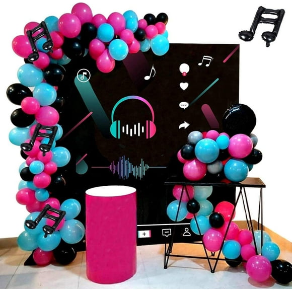 Happyfield Tik Tok Birthday Party Decorations Music Theme B. Happyfield Tik Tok Birthday Party Decorations Music Theme B.